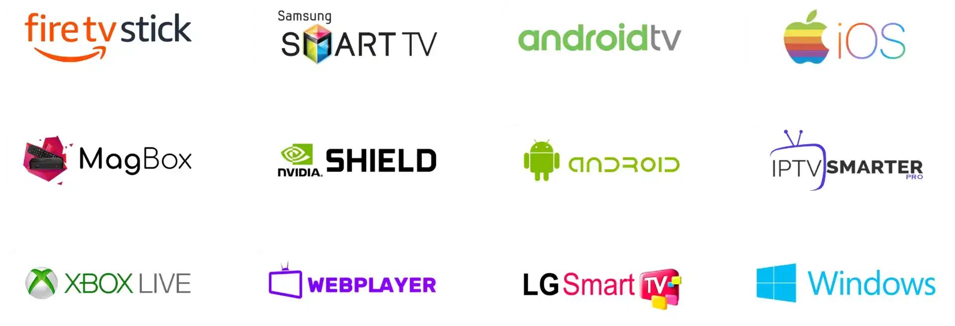 IPTV på Firestick, Samsung Smart TV, LG, Android TV, Apple-enheter och Windows