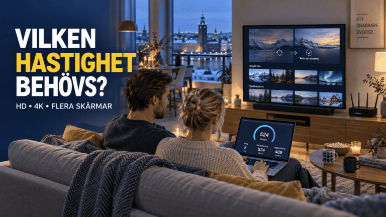 Vilken internethastighet behövs för IPTV? Guide 2026