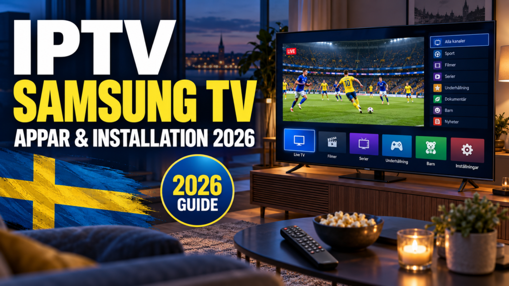IPTV Samsung TV 2026 – Appar och installation